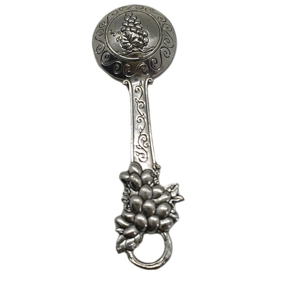 Measuring Spoon Replacement 1/4 Tsp Grape Wine Silver Tone Ganz Zinc - Picture 2 of 7